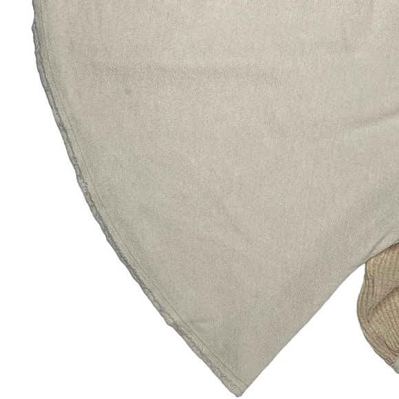 We The Free Boho Cropped Puff Sleeve Cream Flowy Blouse Size S - Picture 13 of 13